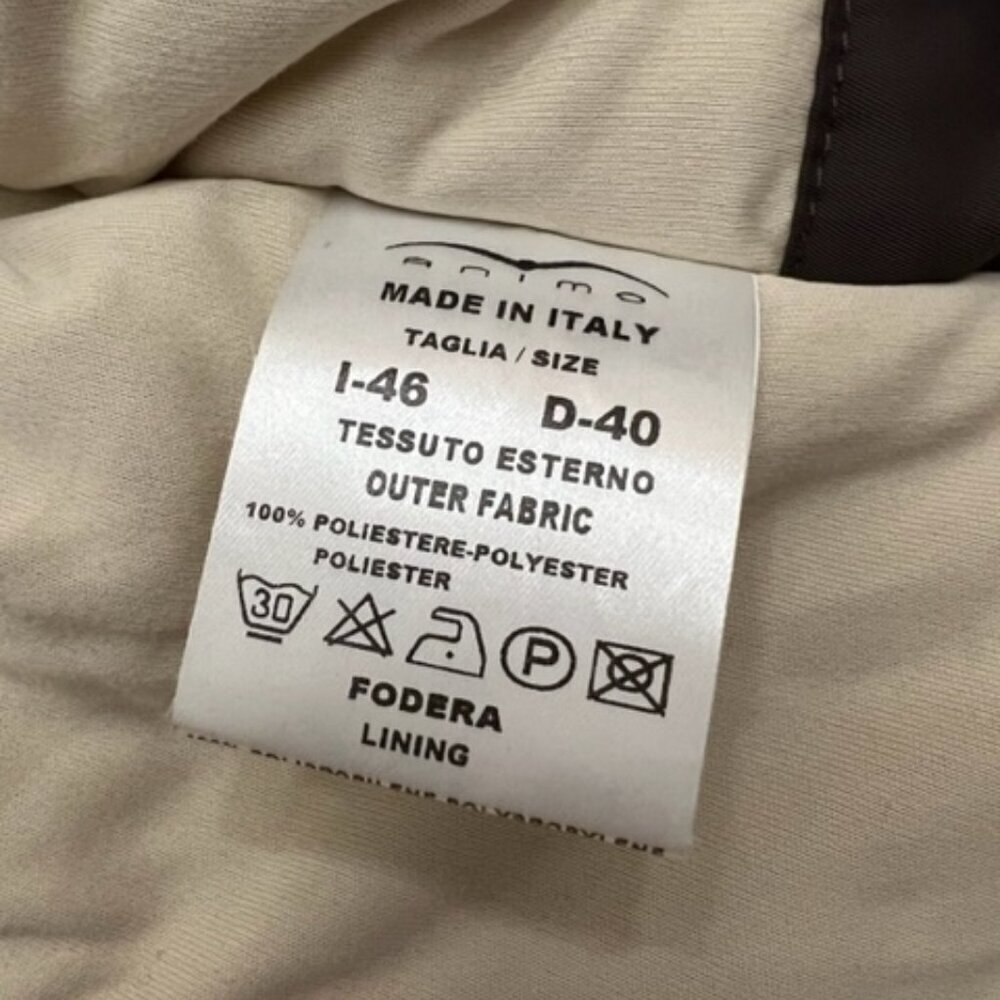 Animo Italy Equestrian Women's Brown Padded Jacket Coat Size IT-46 / 10-12 US - Picture 10 of 10